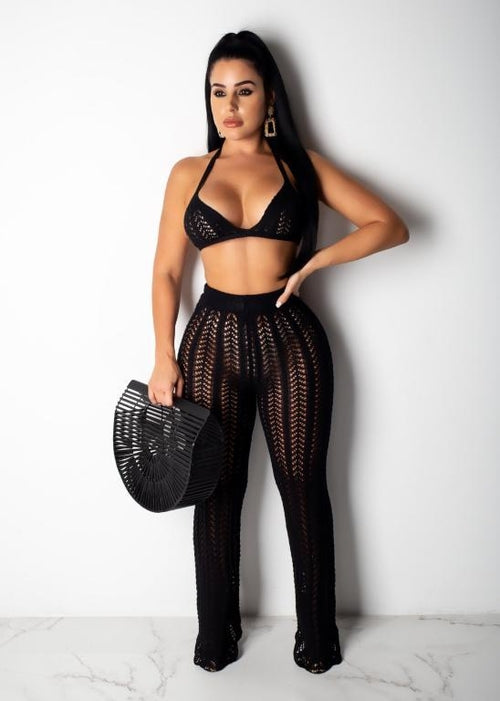 Sexy 2 Piece Suit Jumpsuit Female Sleeveless Crop Top