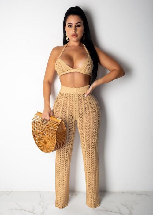 Sexy 2 Piece Suit Jumpsuit Female Sleeveless Crop Top