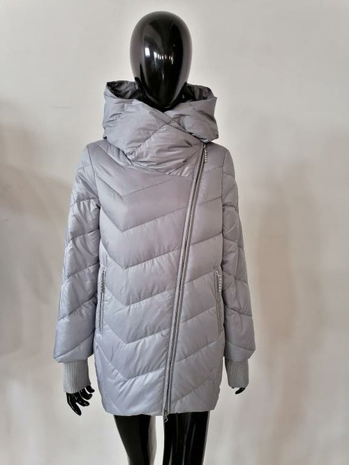 Elegant Hooded Women Winter Coat Cotton Warm Parka