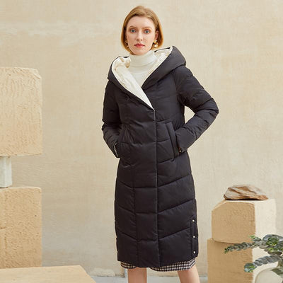 Hooded Parkas Coat Women New Warm Cotton Long Winter Coat