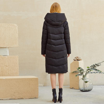 Hooded Parkas Coat Women New Warm Cotton Long Winter Coat