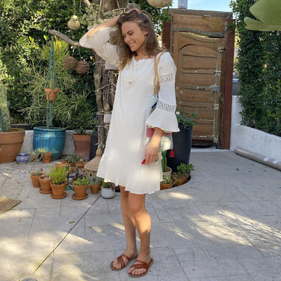 Paradiso Mini Dress - Natural