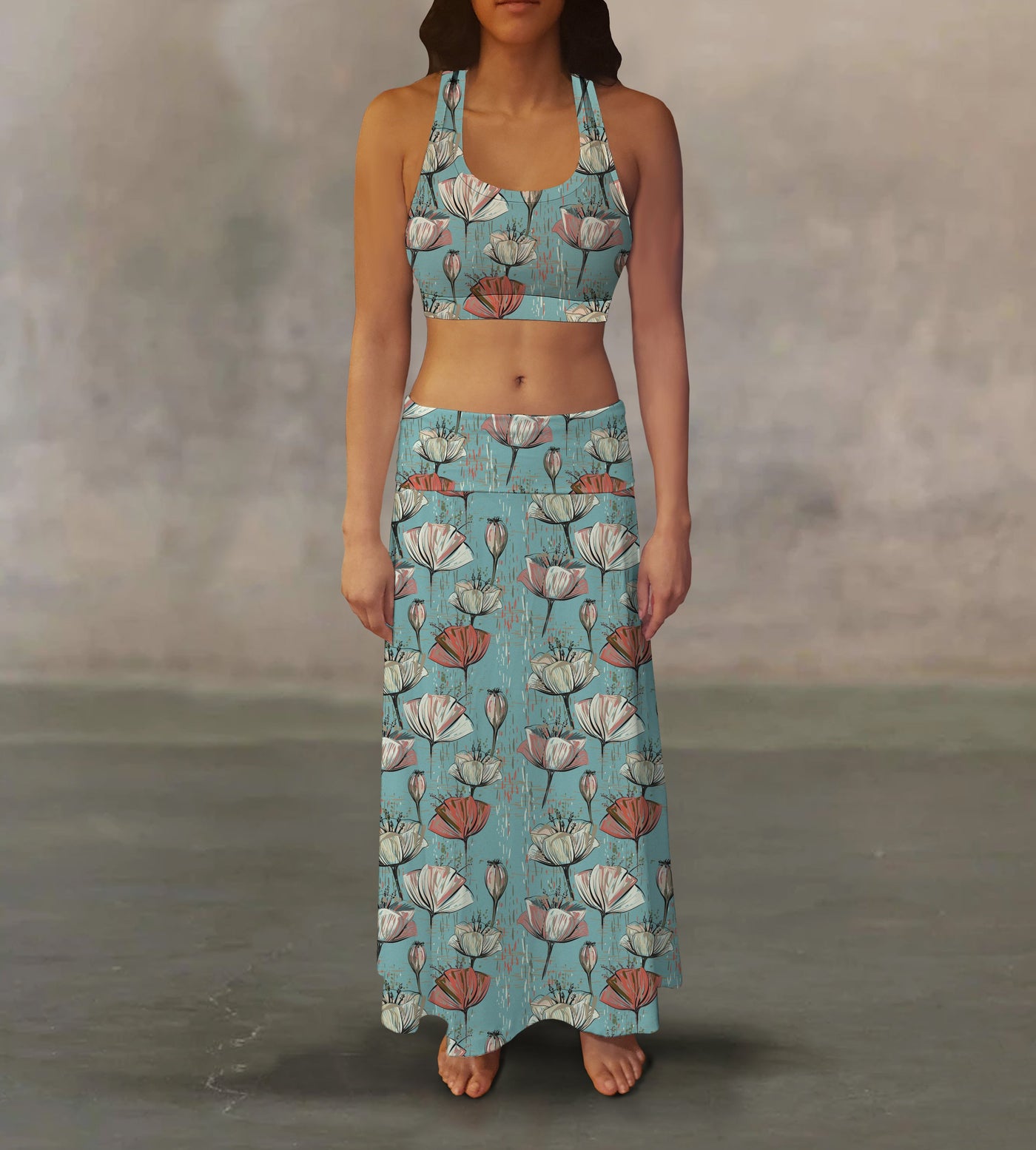 Water Lily Maxi Skirt