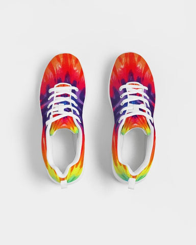Women's Athletic Sneakers, Low Top Tie-Dye Canvas Running Shoes
